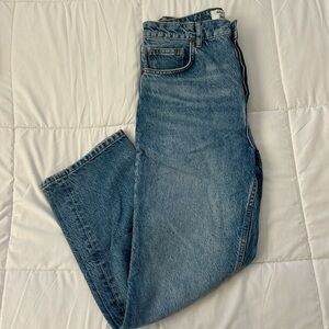 Reformation Light Blue Button-Fly Jeans